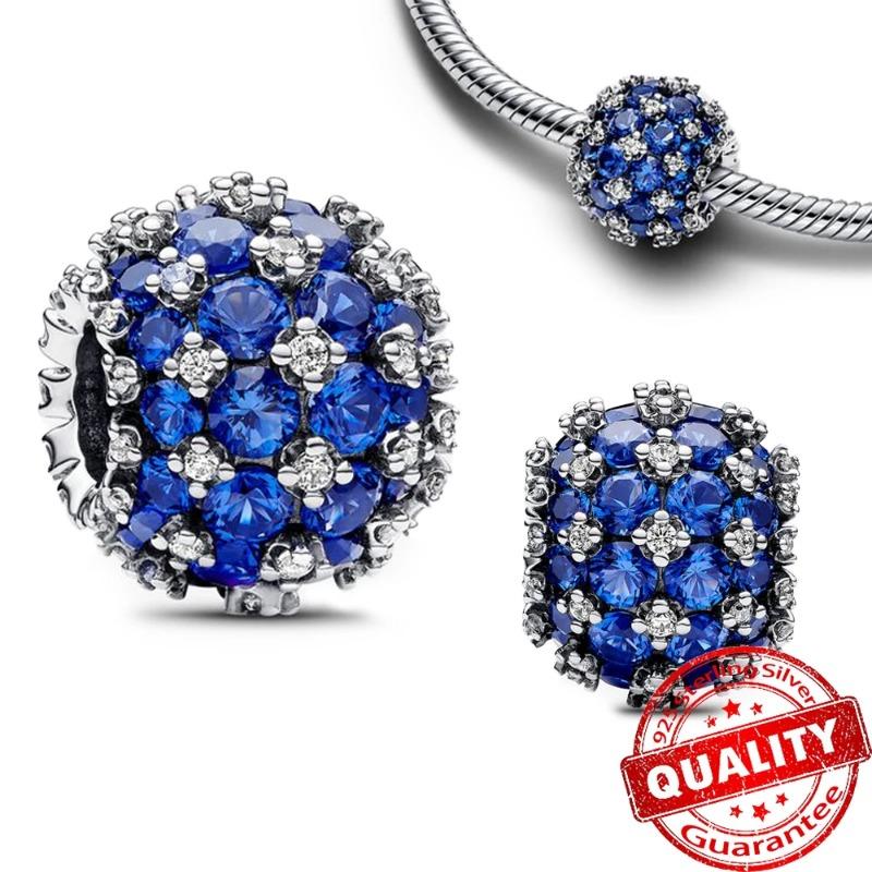 925 Sterling Silver Charm Sparkling Star Moon & Sun Pendant Fit Original Bracelets DIY Women Necklace Jewelry Gift