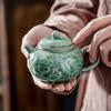 150ml Yue-Ofen Celadon Relief Drache und Phönix Teekanne Vintage Teefilter Kanne Teebereiter Kessel Mit Kugelöffnung Teeservice Geschenk