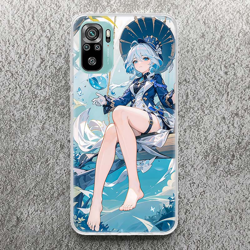 Cute Furina Genshin Impact Print Soft Case for Xiaomi Redmi Note 14 13 12S 11S Phone Shell 10 Pro Plus 11E 11T 12 11 10S 5G Cove