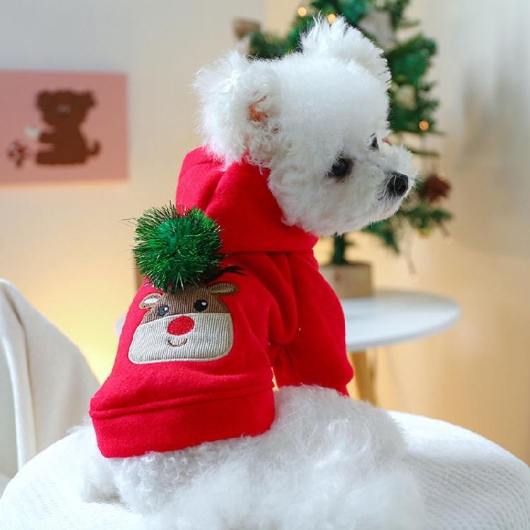 Lovely Dog Coat for Medium Large Dogs Christmas Hoodie for Pet Dog Christmas