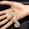 Fashion Hippocampus Sea Horse Seahorse Key Chain for Women Men Key Ring Bag Ornaments Car Bag  Accessories Jewerly Gift K9226S04
