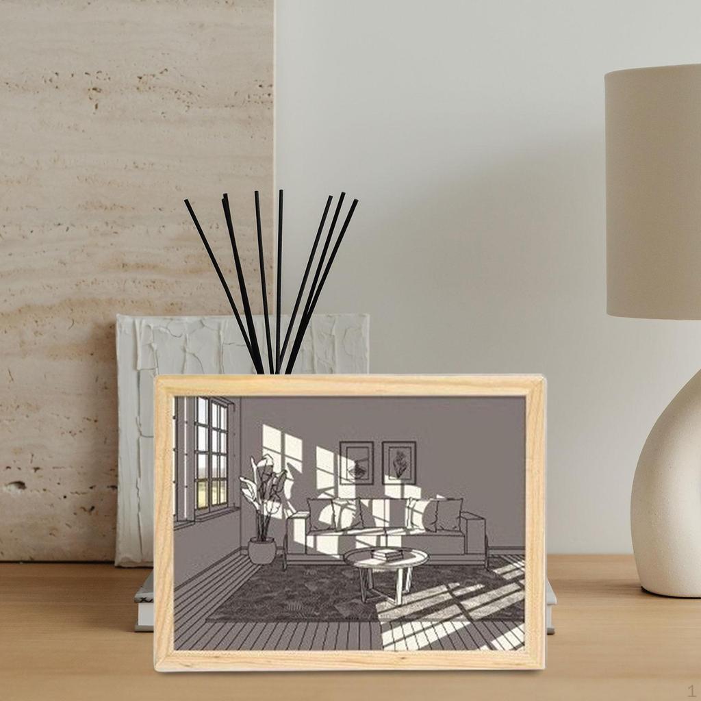 LED Lighting Painting Decoration Glowing Photo Frame Birthday Gift Art Night Lamp for