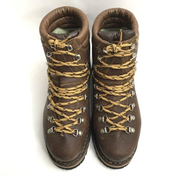 Hanwag Germany Vintage Leather Trekking Mountain Boots 6.5 25 Brown Vibram(USED)