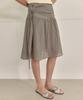 Auro Summer Stripe Midi Skirt [ Brown ]