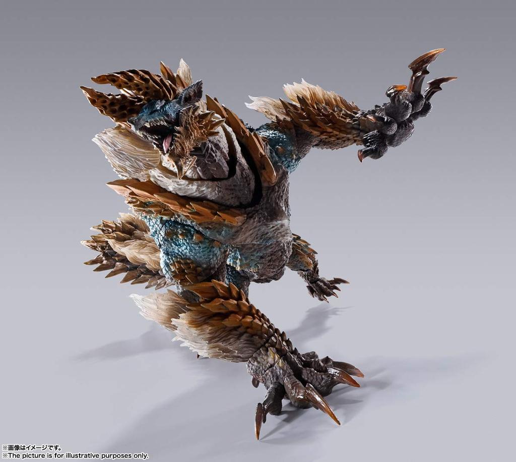 TAMASHII NATIONS Monster Arts Monster Hunter Iceborne Zinogre 285mm malovaná pohyblivá figurka SH. Svět cca. ABS a PVC