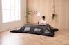 Ikehiko Kotatsu Futon Hazuki Gray Square 205 X 205 Cm Single Item Cotton Modern Patchwork Suitable for Cm Square Kotatsu Stand Approx. 80-90