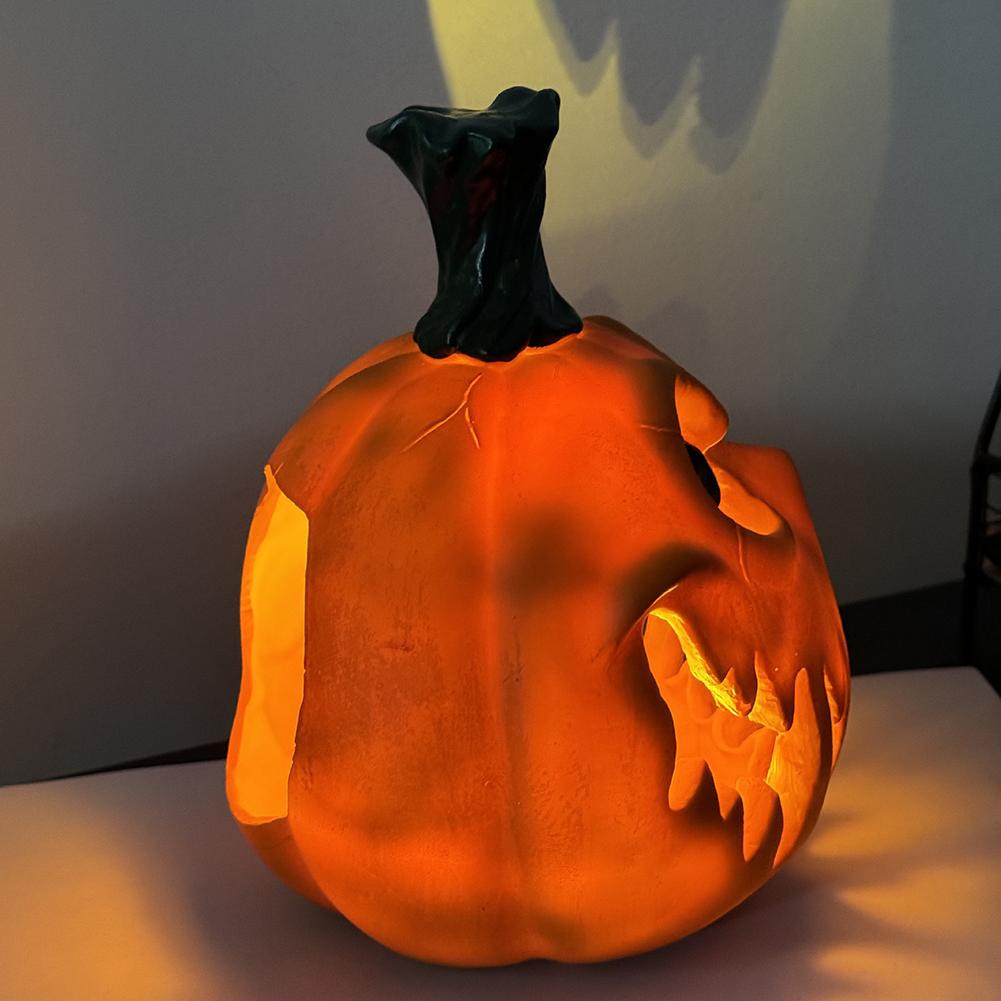 

Halloween Pumpkin Lantern Resin Hollow Shape Pumpkin Light Desktop Hollow Big Pumpkin Lamp for Party Home Decoration Gift China Mainland