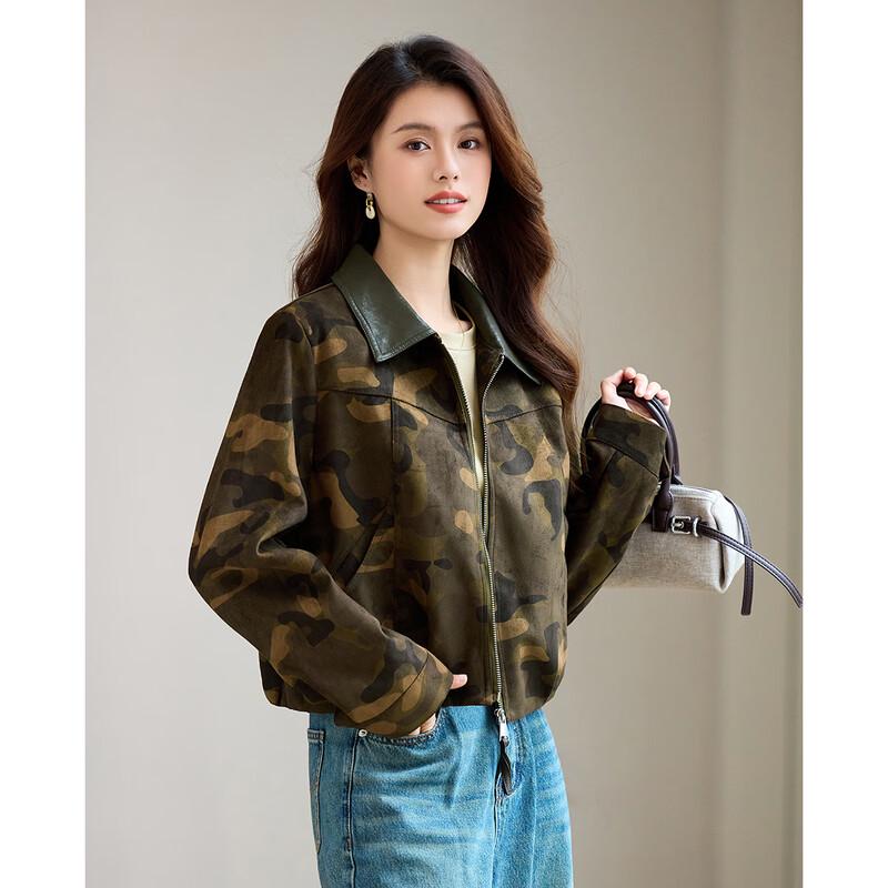 

TERRE BLEUE Women s Retro Camouflage Workwear Jacket M