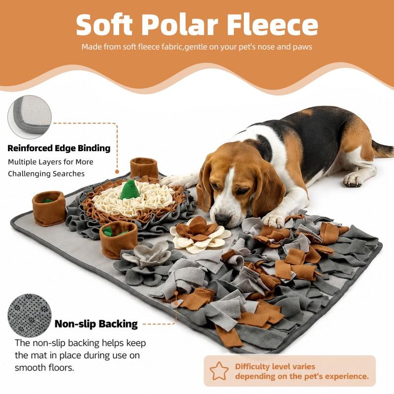 Interactive Snuffle Mat Dogs - Plush Scent Enrichment Toy Mental Stimulation Slow Feeding