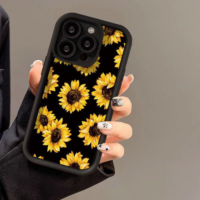 Full Screen Sunflower for iPhone17 ProMax Phone Case 14 Apple 13 Matte 12/15 Premium 11