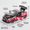 1:22 Alloy 963 GTR Models Cars Toys with Pull Back Light Sound Miniature Racing Car Toy Wheels Turned Vehicle Model Ornament