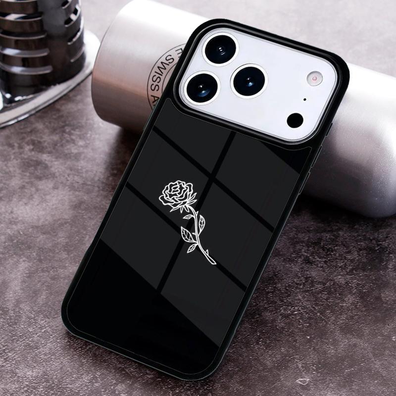 Minimal Aesthetics Flowers Phone Case for iPhone 17 16 15 Pro Max Air 14 13 12 11 Plus Shockproof Capa Cover