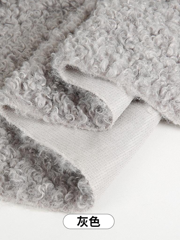 50x50cm Thicken Imitation Middle Sheep Roll Wool Plush Fabric for Cotton Doll Hair Cloth Plush Toy Handmade DIY Clothing Fabric