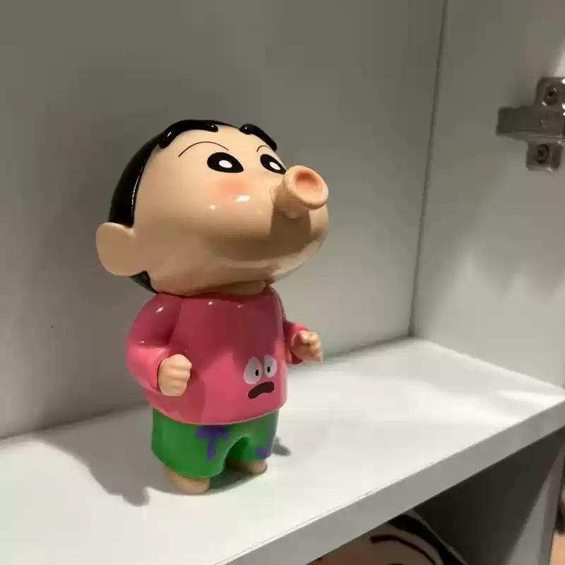 New Crayon Shinchan Cartoon Anime Action Figure Kawaii Desktop Decoration Model Doll Creative Collectible Toy Kids Girls Gifts