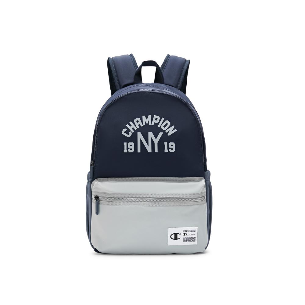 Champion SS24 Campus Pattern Printed Retro Color Block Casual Versatile Fabric Backpack Unisex backpack Khaki Black Green U4CACPU48 Black