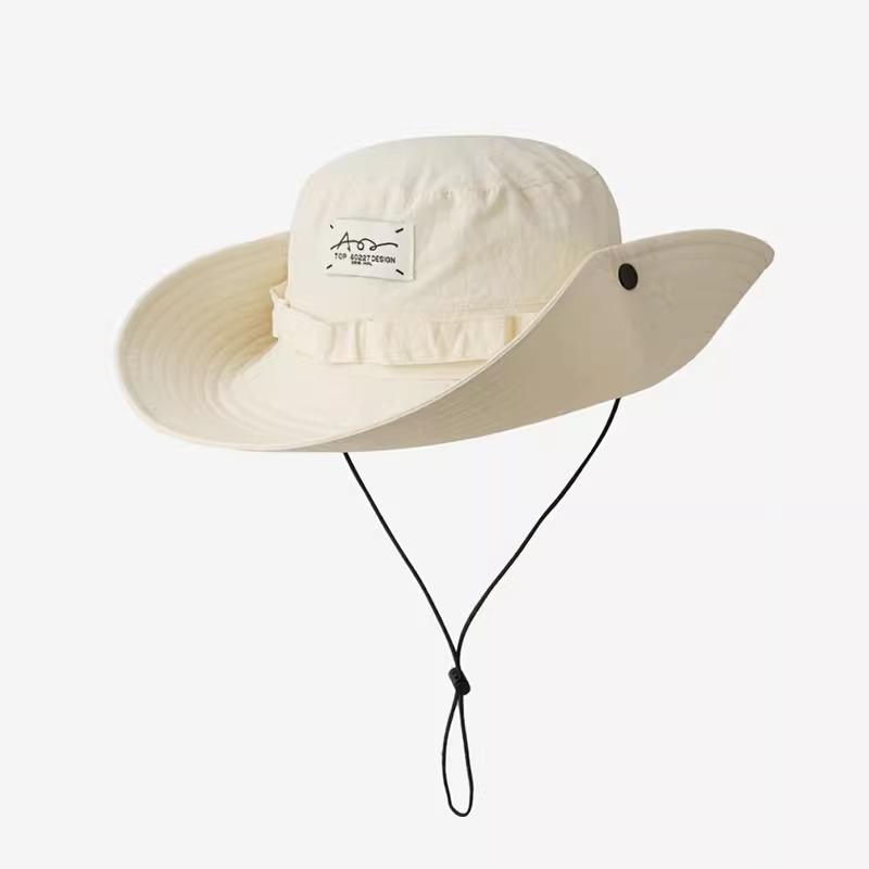 Western Cowboy Hat Women's Summer Big Eaves Sunscreen Quick Drying Mountaineering Hat Men's Outdoor Camping Shade Fisherman Hat