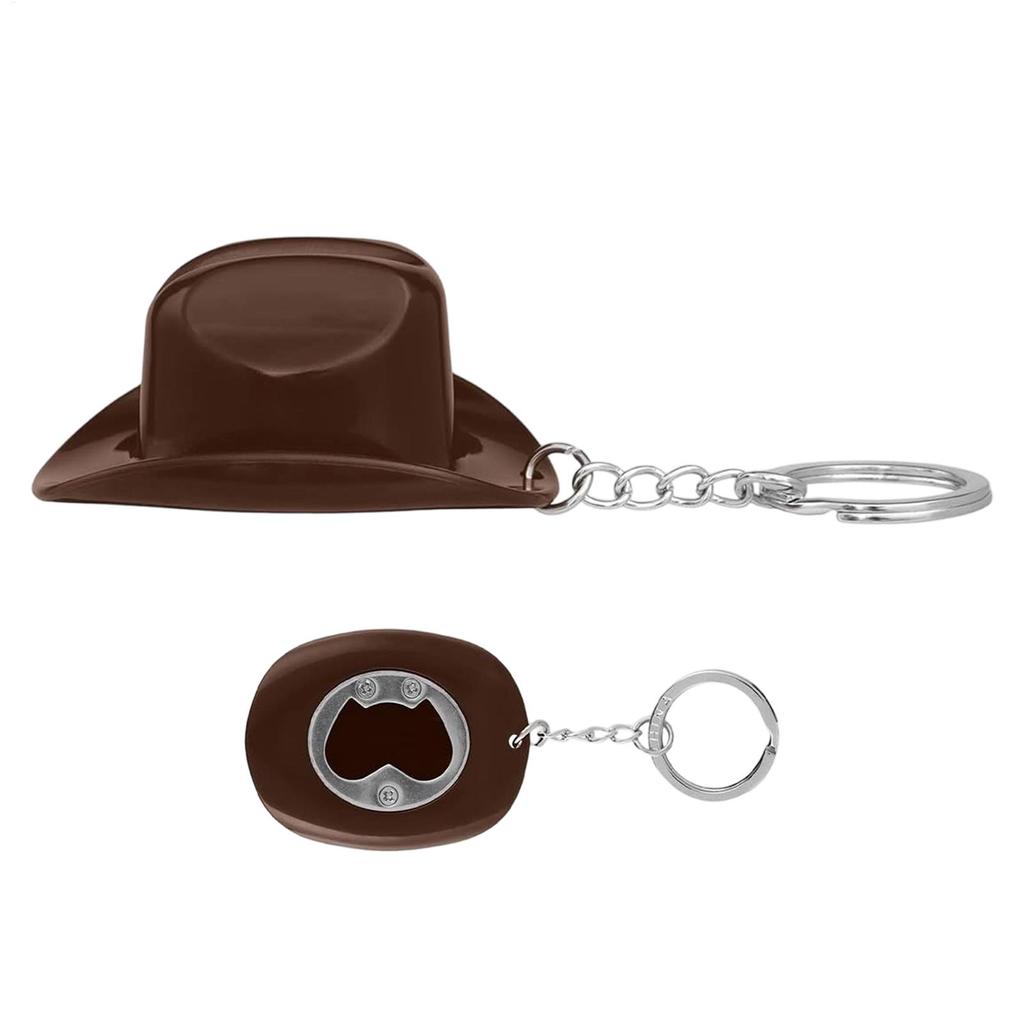 Cowboy Hat Style Bottle Opener Retro Western Ornament Cowboy Hat Shape Beer Opener Keychain For Tote Bag Backpack Car Keys