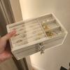 Drawer Jewelry Box Storage for Women Plastic Jewelry Boxes Organizer Ring Necklace Bracelet Earrings Transparent Display Stand