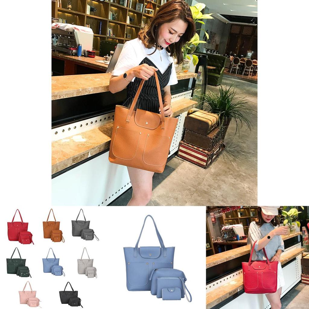 Elegantes neues Damenhandtaschen-Set Premium-Leder Umhängetaschen mit zeitlosem Design