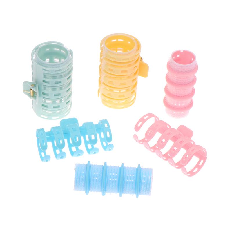 2Pcs Self-Adhesive Bangs Curlers Lazy Spiral Hair Bangs Roll Curler Plastic No Heat Air Diy Hair Curling Styling Tools