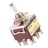 On ON 2 Position Toggle Switch 3PDT 9 Pin 12mm 15A250VAC