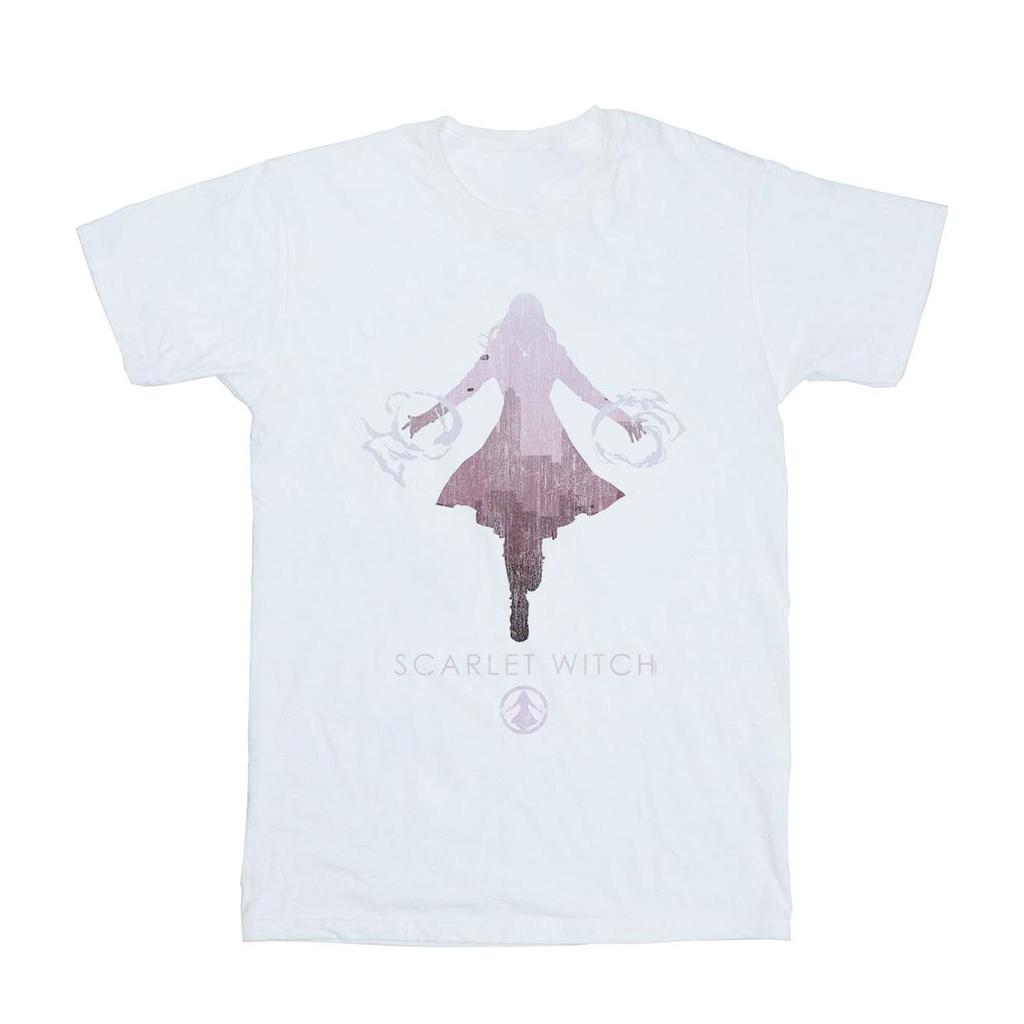 Marvel Mens Scarlet Witch Silhouette T-Shirt