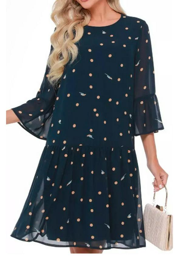 Elegant Versatile Women s Dress Large темно-синий