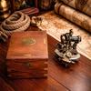 Handmade Brass Sextant with Wooden Case – J Sctt London Maritime Collectible