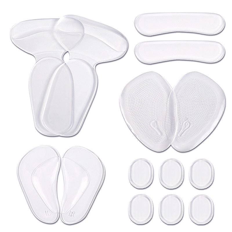 

Transparent Foot Protection Five-in-one Package Gel Two-in-one Heel Sticker, Anti-wear Foot Sticker Forefoot Pad Transparent Rear Sticker Tool five-piece set прозрачный