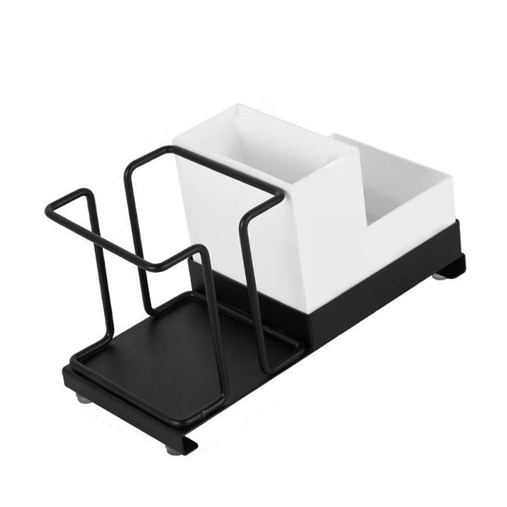 Disposable Cup Holder Prevent Slip Disposable Coffee Cup Dispenser with Tea Bag Box for Home Bar Counter