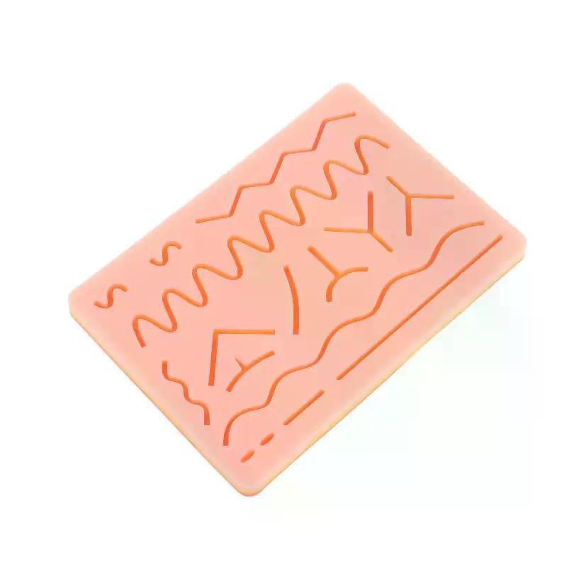 Reusable Silicone Skin Suture Model – Y-Shaped Traumatic Wound Pad for Professional Suturing Training & Practice
