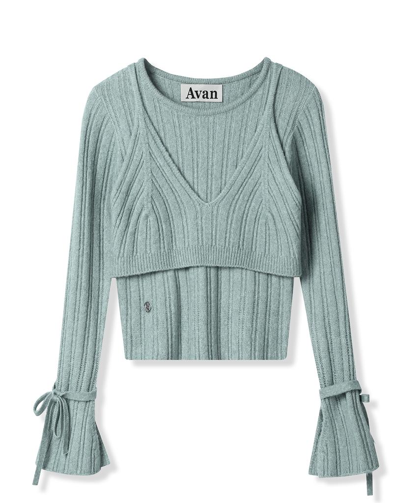AVANDRESS Isabel Layered Knit Black