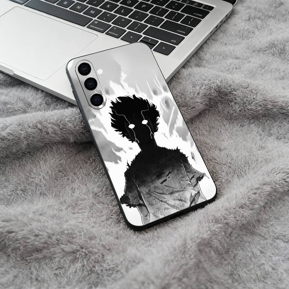 M-Mob -Psycho -100 Black Soft Silicone Phone Case for Samsung Galaxy A73, A71, A72, A70, A53, A52, A51