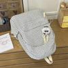 Campus Schoolbag Women's Plaid Backpack Student Large Capacity Backpack