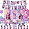 Kpop Demon Birth Date Celebration Decoration Hunter Group Birth Date Celebration Supplies Huntrix Kpop Anime Cake Topper Balloons Hanging Flag