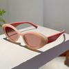 European and American style cat eye small frame trendy sunglasses small fragrant style high-end street photography thin jelly sunglasses