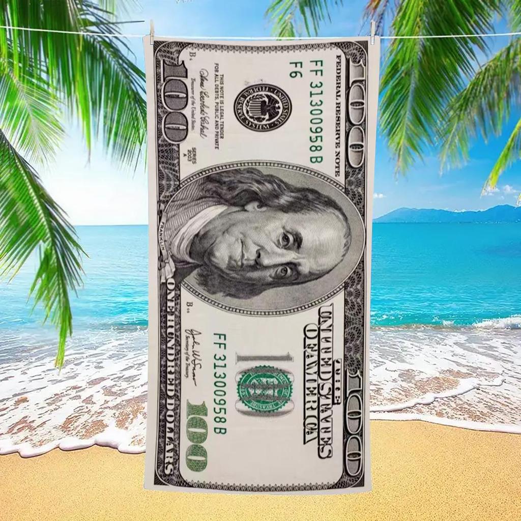 Customized Printed Microfiber Oversized Beach Towels, Quick Dry Bath Towels