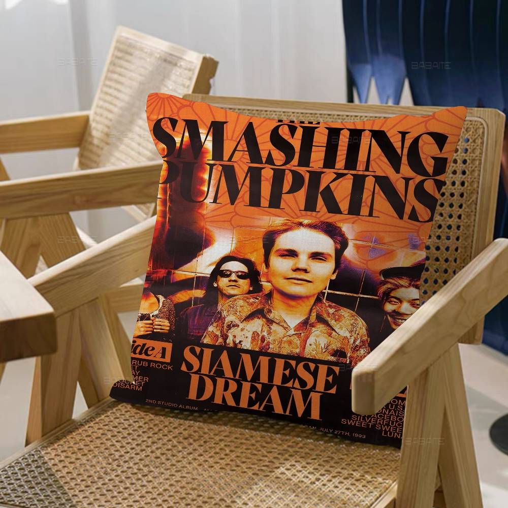The S-Smashing Pumpkins Band Personalized Pillow Dust Cover Bedroom Kids Party Decoration Pillowcase Birthday Children Gift