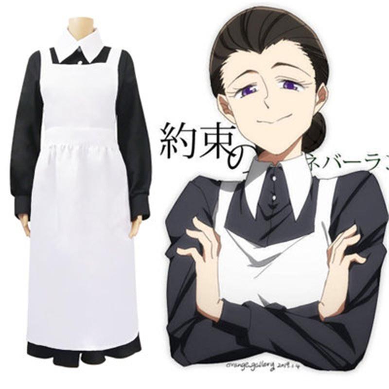 Robe de Maid Élégante Isabella The Promised Neverland Tenue Pour Événements Cosplay Époustouflants