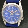 USED VINTAGE SEIKO 5 AUTOMATIC 7S26A JAPAN MENS BLUE COLOR DIAL WATCH A433431-2
