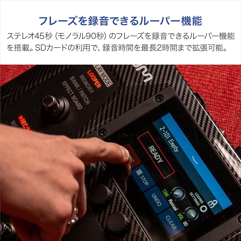 ZOOM G6 Multi-Effects for Guitars, 135 Effects, IR Loader Included, Drum Machine/Looper Built-in,...