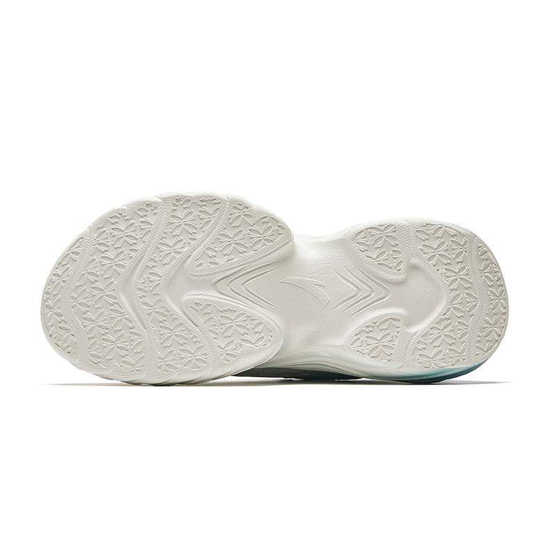 Anta Fuegos artificiales Simples Cómodos Resistentes al Desgaste Aumento de Altura de Caña Baja Casual Zapatos Casuales para Mujer Blanco Azul Claro 922538882-5