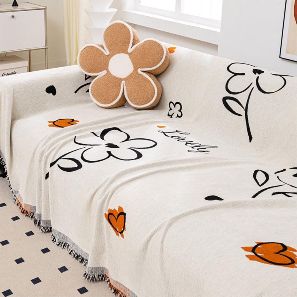 Soft Chenille Sofa Cover Throw Towel Blanket Couch Cover Universal Anti-cat Scratch Sleeping Blanket Living Room Home Decor