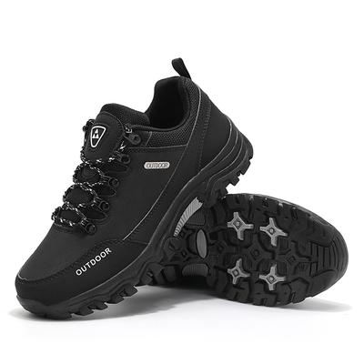 PU Leather Hiking Shoes Anti-collision Outdoor Sneakers Men's Waterproof Climbing Sports Shoes Anti-slip Camping Trekking Shoes