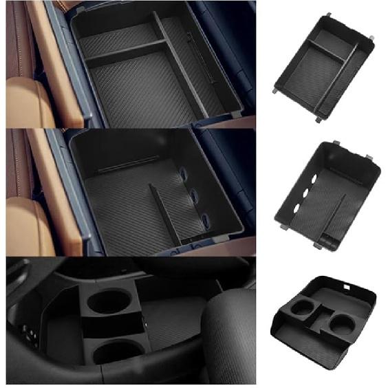 Ruiya (3PCS) 2026 Palisade Console Organizer For Hyundai Palisade 2026 Accessories Under & Double Layer Armrest Box Compatible With 2026 Hyundai