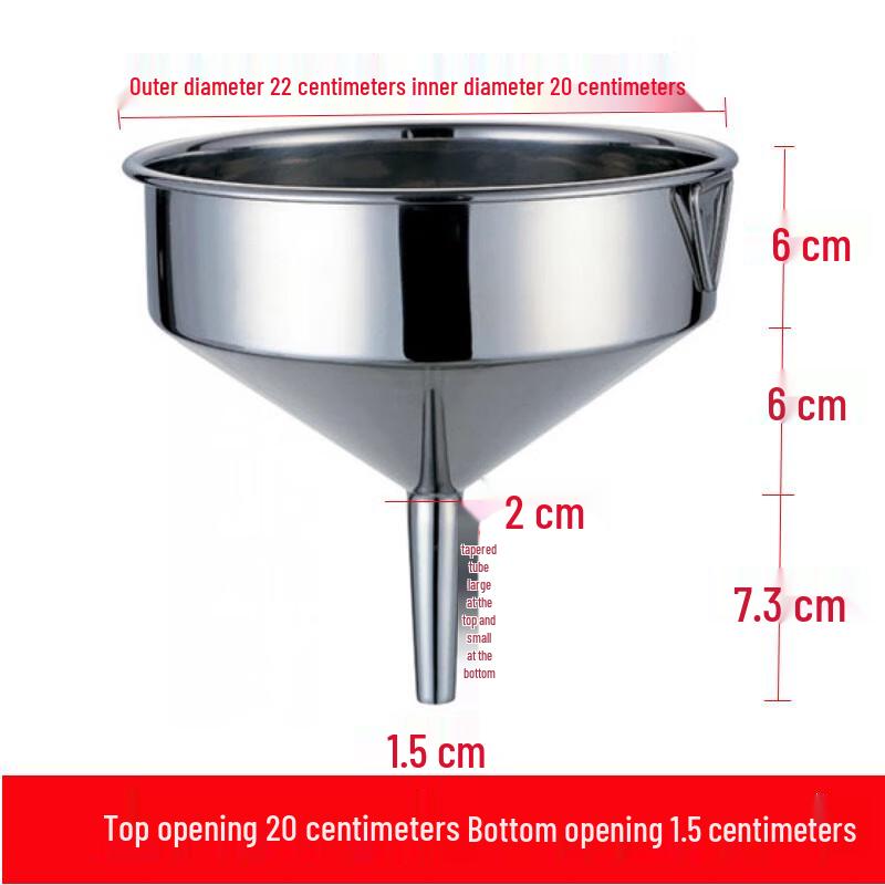 Large Mouth Stainless Steel Funnel