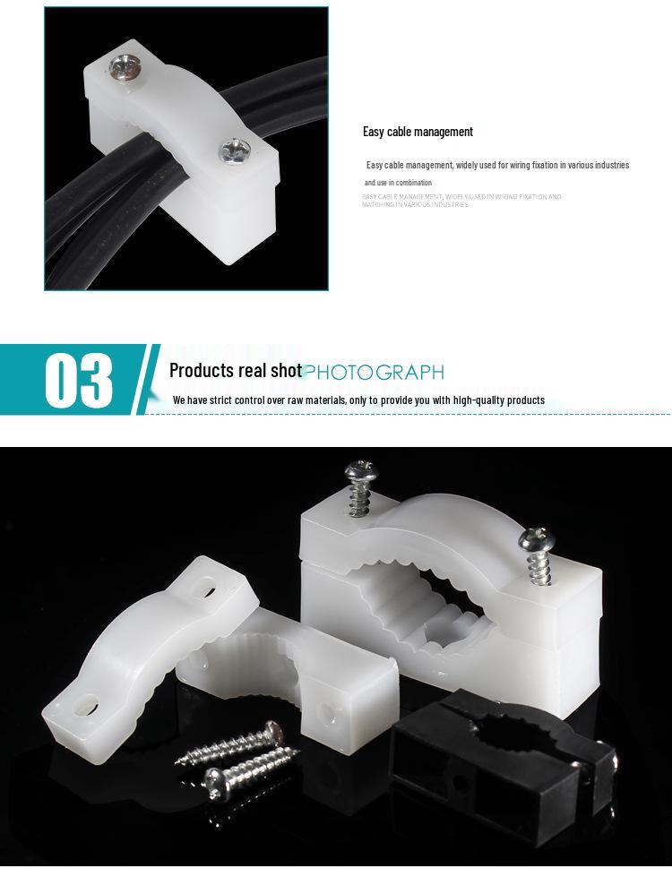 Zahnförmiger Snap-On Drahtclip-Organizer: Kabelbefestigungsklemme (Keine Bohrlöcher erforderlich)
