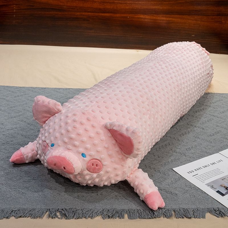 Pressure Bubble Feihua Long Pillow Animal Side Sleeping Leg Pillow Bedside Dormitory Reading Cushion Lying Sleeping Pillow Removable and Washable