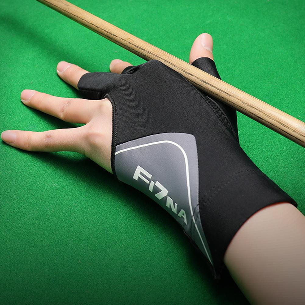 1PC Professional High-Elasticity Billiards Gloves For Left Hand Anti-Slip Breathable Three-Finger Snooker Gloves Billiards Accessories