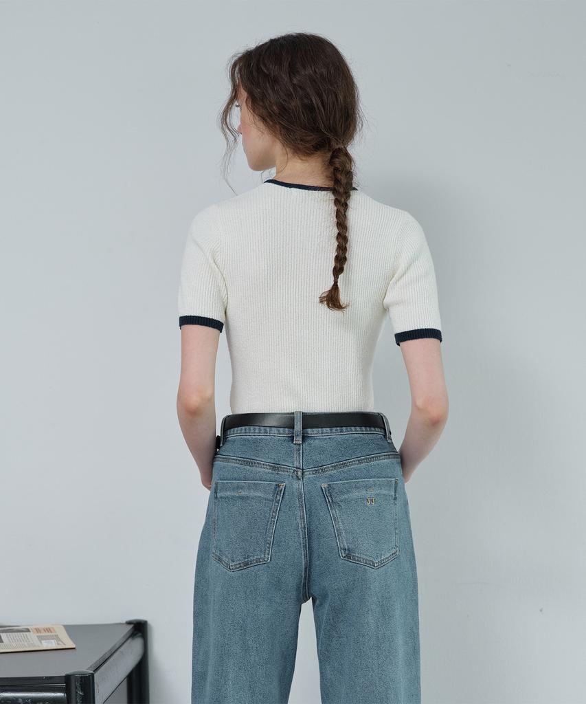 JUCYJUDY Boucle Short Sleeve Knit Jzkt021F